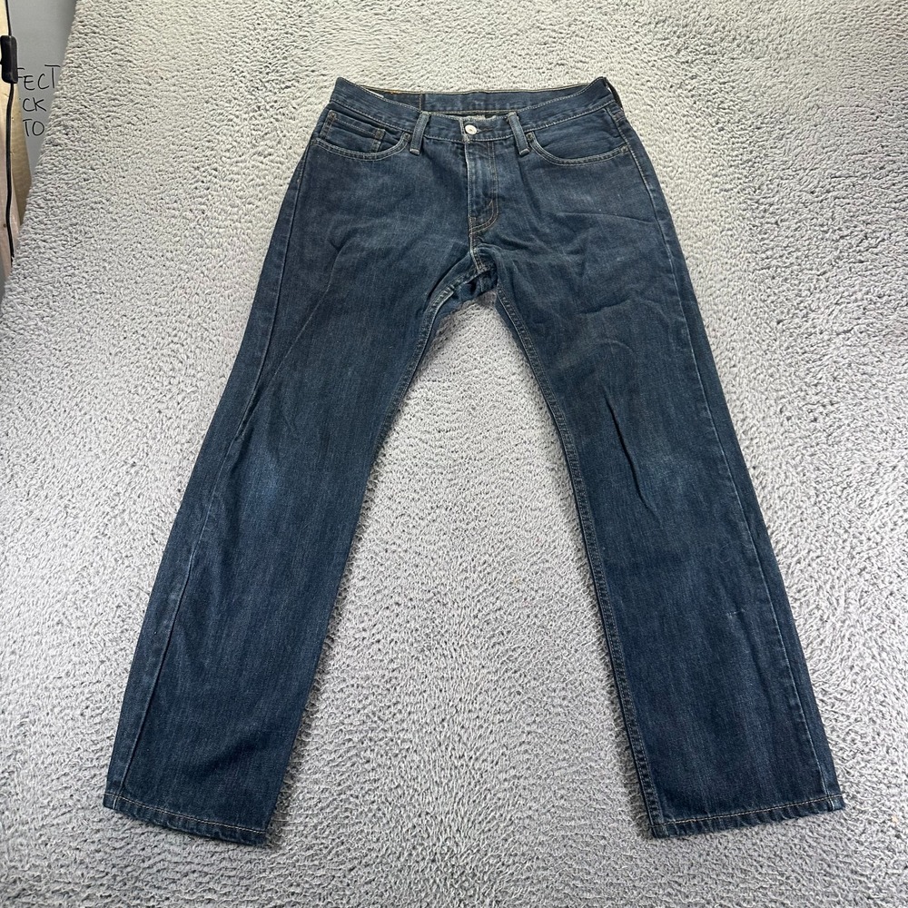 Levi's 514 Jeans Mens 30x30 Blue Cotton Denim Straight Travel Utility Workwear